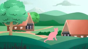 Racconto breve per bambini - La ruota e il gattino rosso fuoco