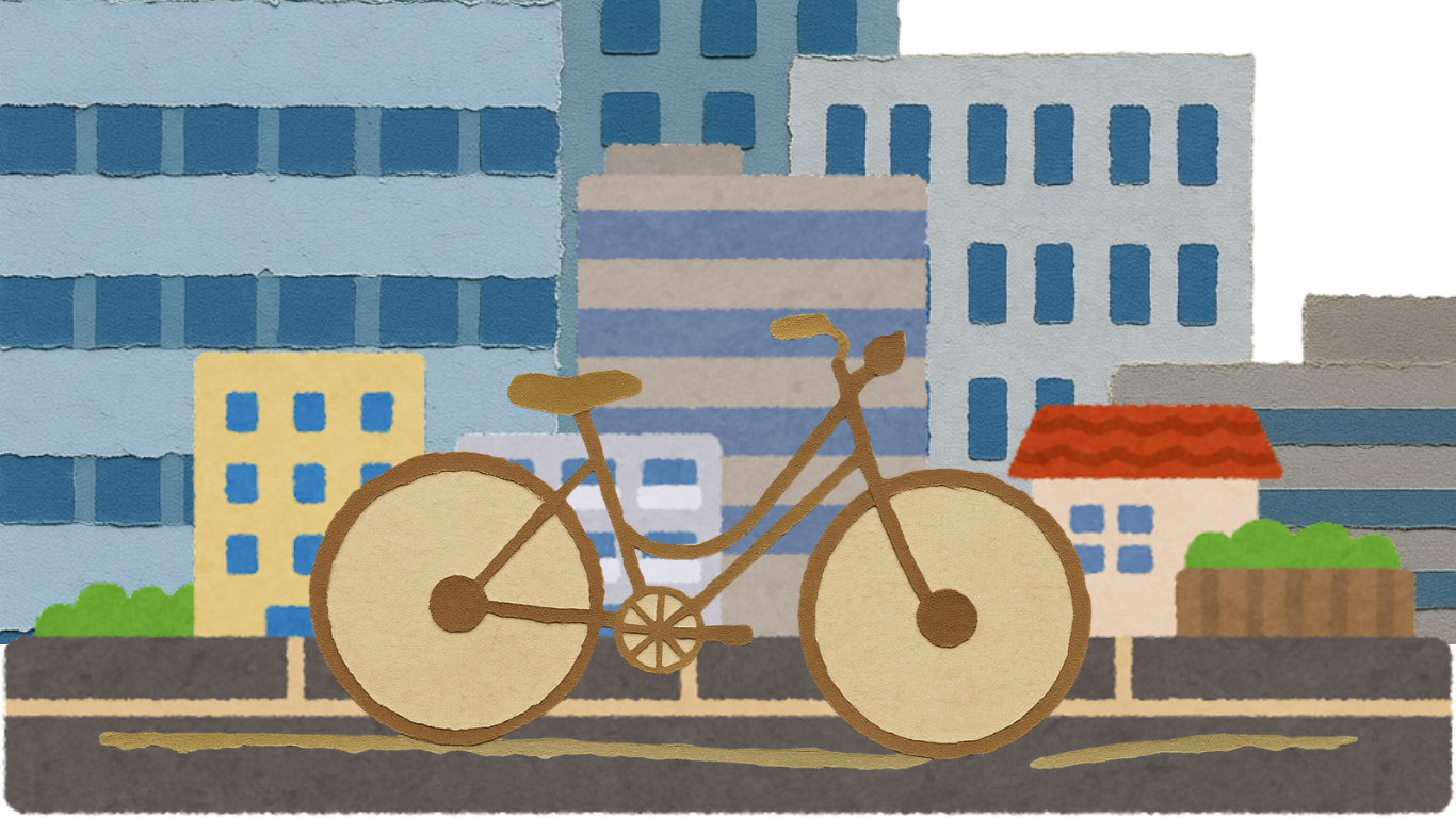 Una bicicletta in città.